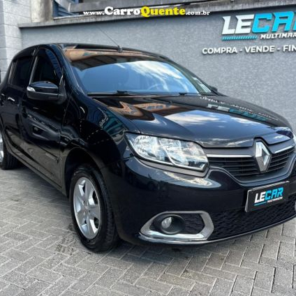RENAULT   SANDERO DYNAMIQUE HI-POWER 1.6 8V 5P   PRETO 2015 1.6 GASOLINA