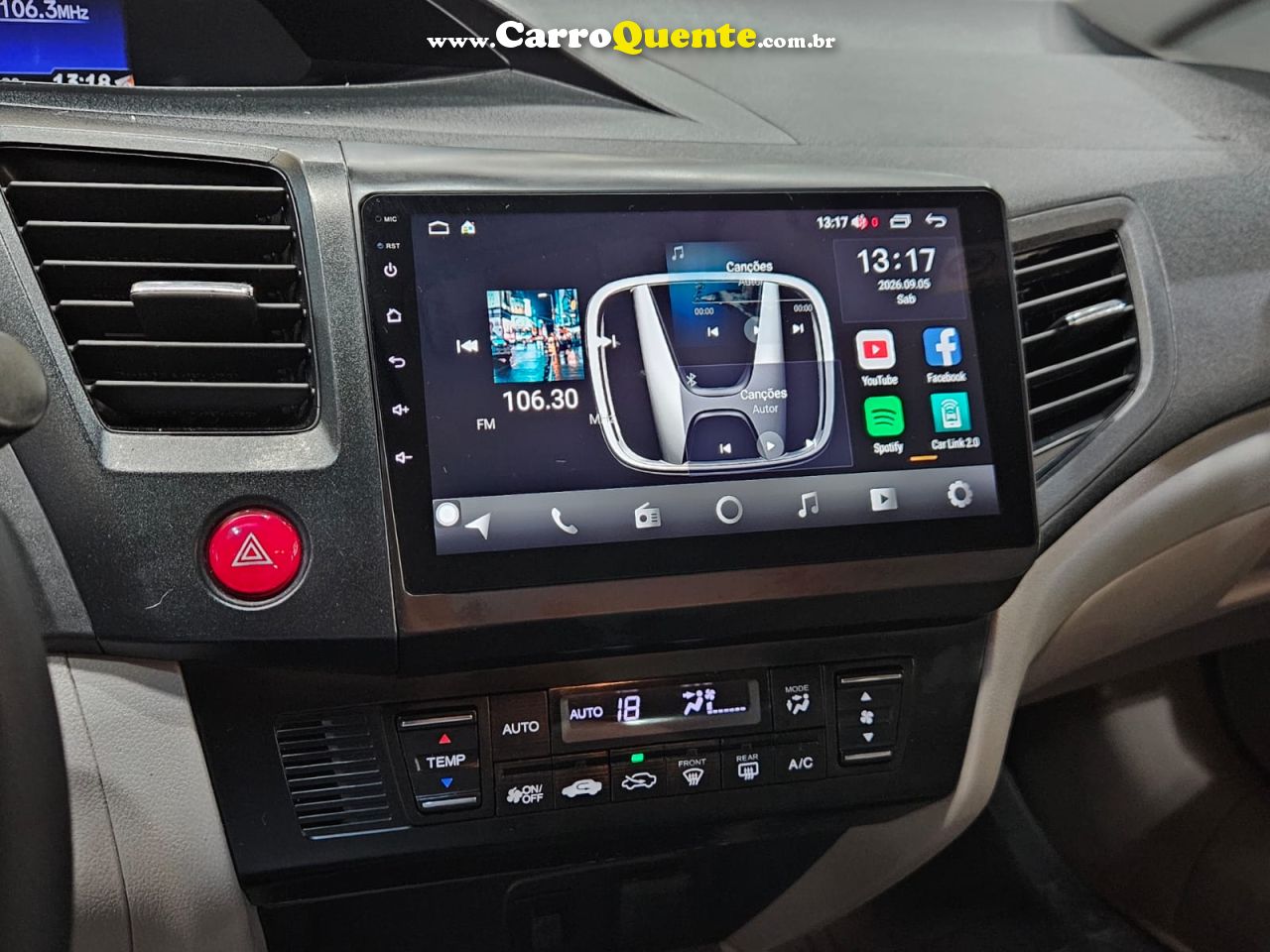 HONDA CIVIC 2.0 LXR * CAUTELAR APROVADO * 2016 - Loja