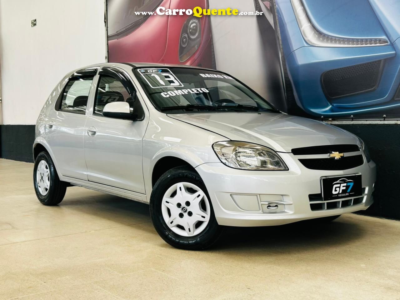 CHEVROLET   CELTA SPIRIT LT 1.0 MPFI 8V FLEXP. 5P   PRATA 2013 1.0 FLEX - Loja
