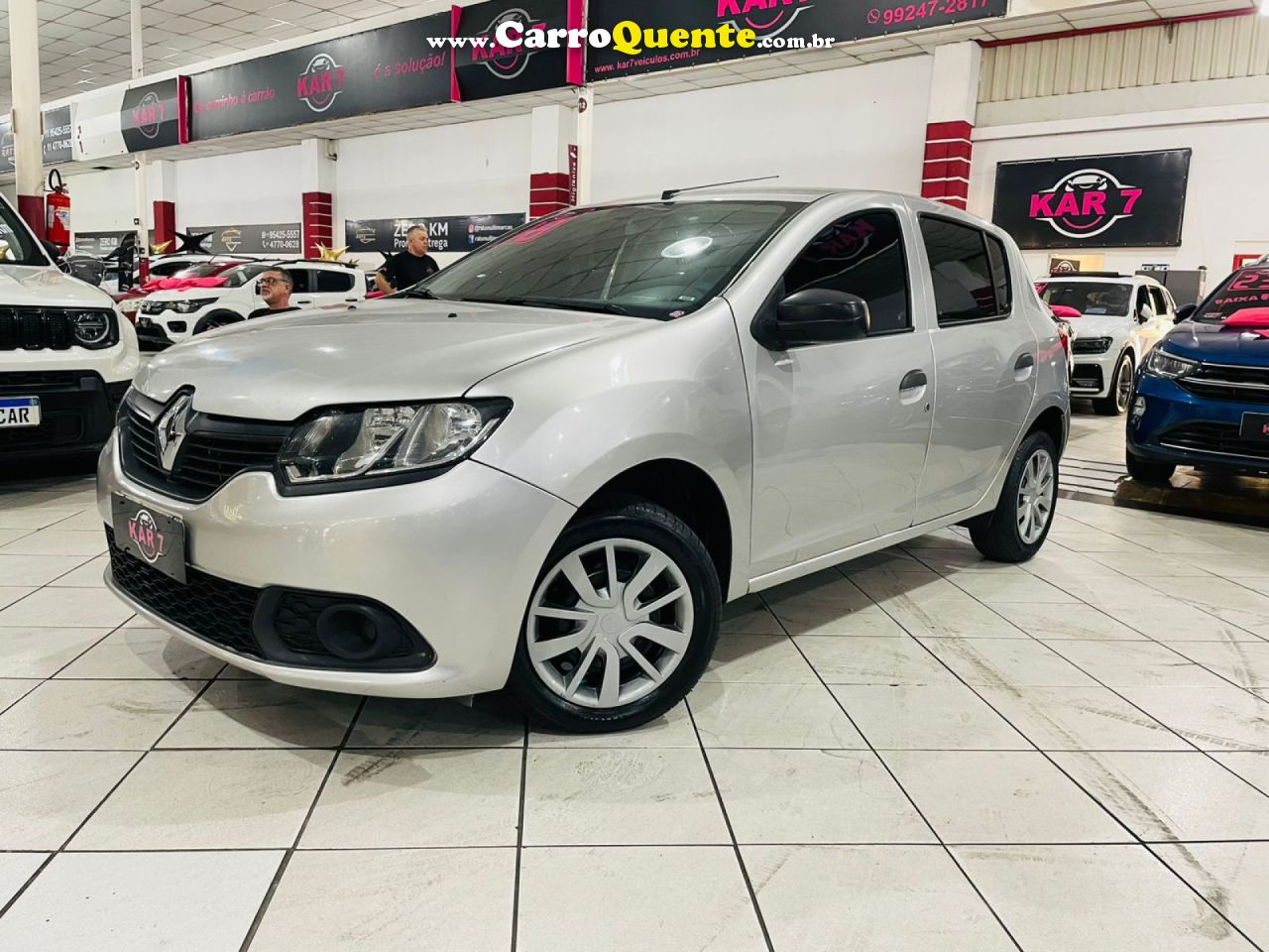 RENAULT   SANDERO AUTHENTIQUE FLEX 1.0 12V 5P   PRATA 2018 1.0 FLEX - Loja