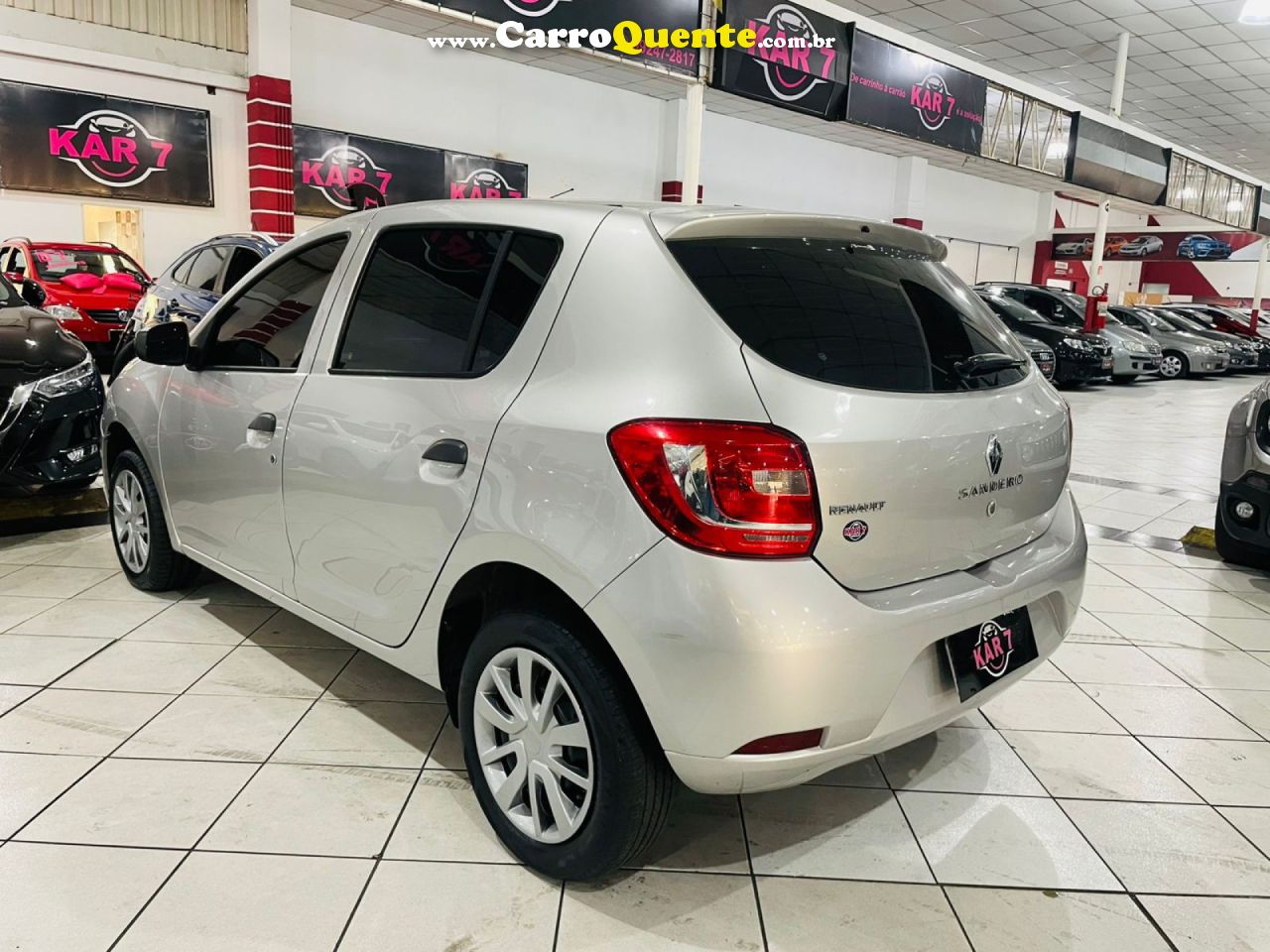 RENAULT   SANDERO AUTHENTIQUE FLEX 1.0 12V 5P   PRATA 2018 1.0 FLEX - Loja