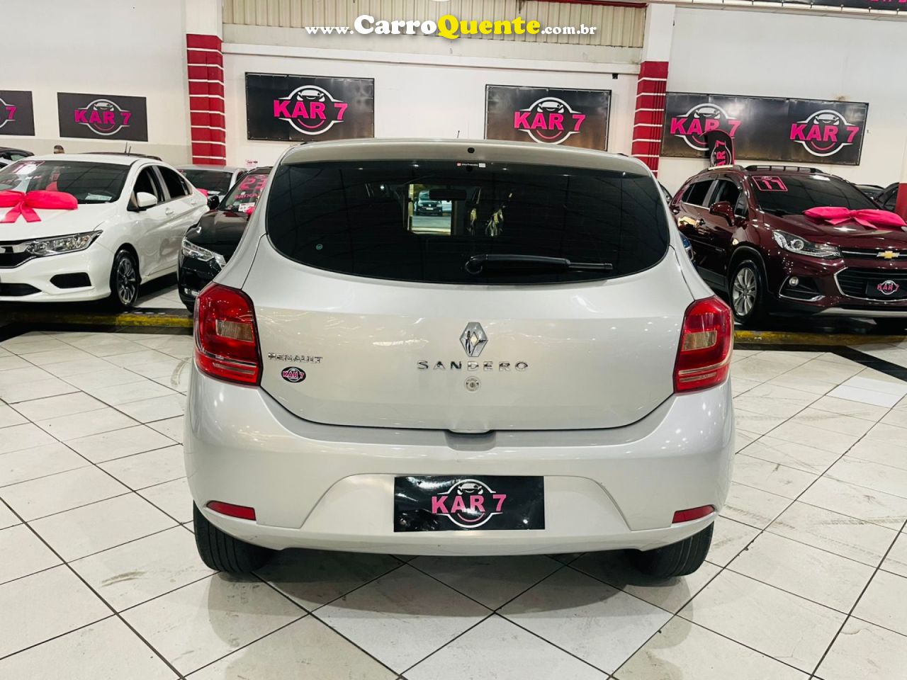 RENAULT   SANDERO AUTHENTIQUE FLEX 1.0 12V 5P   PRATA 2018 1.0 FLEX - Loja