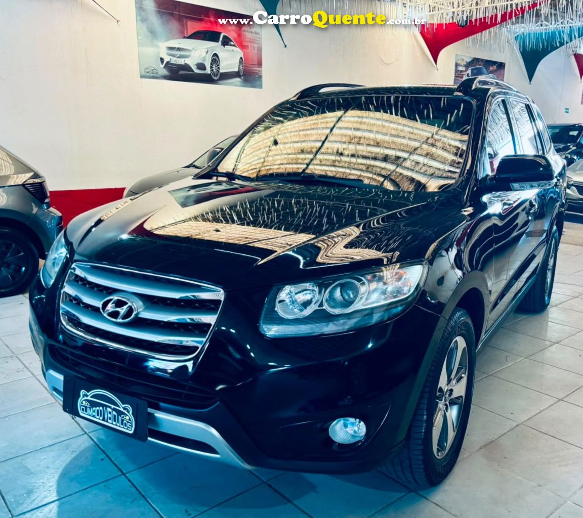 HYUNDAI   SANTA FE GLS 3.5 V6 4X4 TIPTRONIC   PRETO 2012 3.5 GASOLINA - Loja