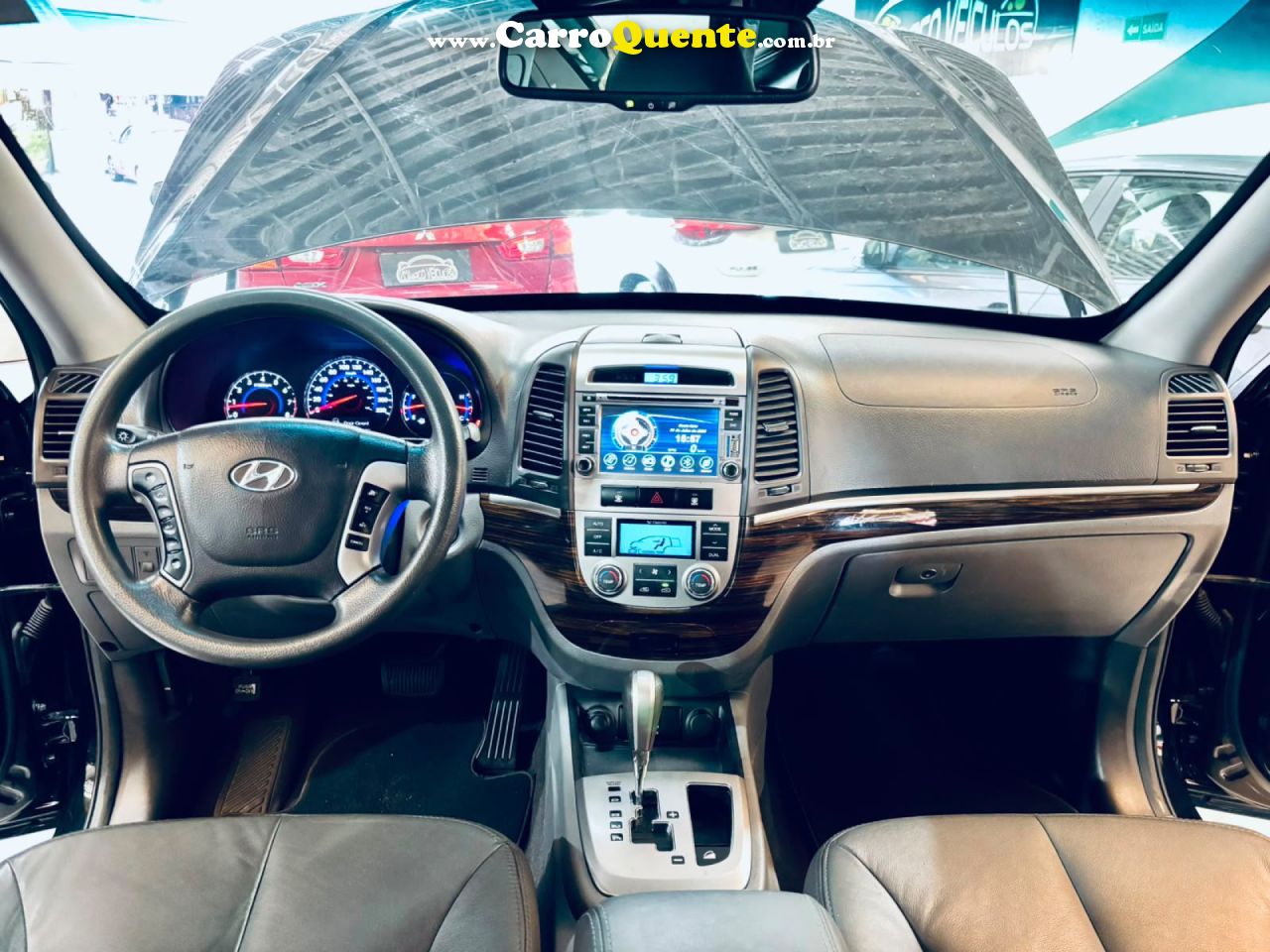 HYUNDAI   SANTA FE GLS 3.5 V6 4X4 TIPTRONIC   PRETO 2012 3.5 GASOLINA - Loja