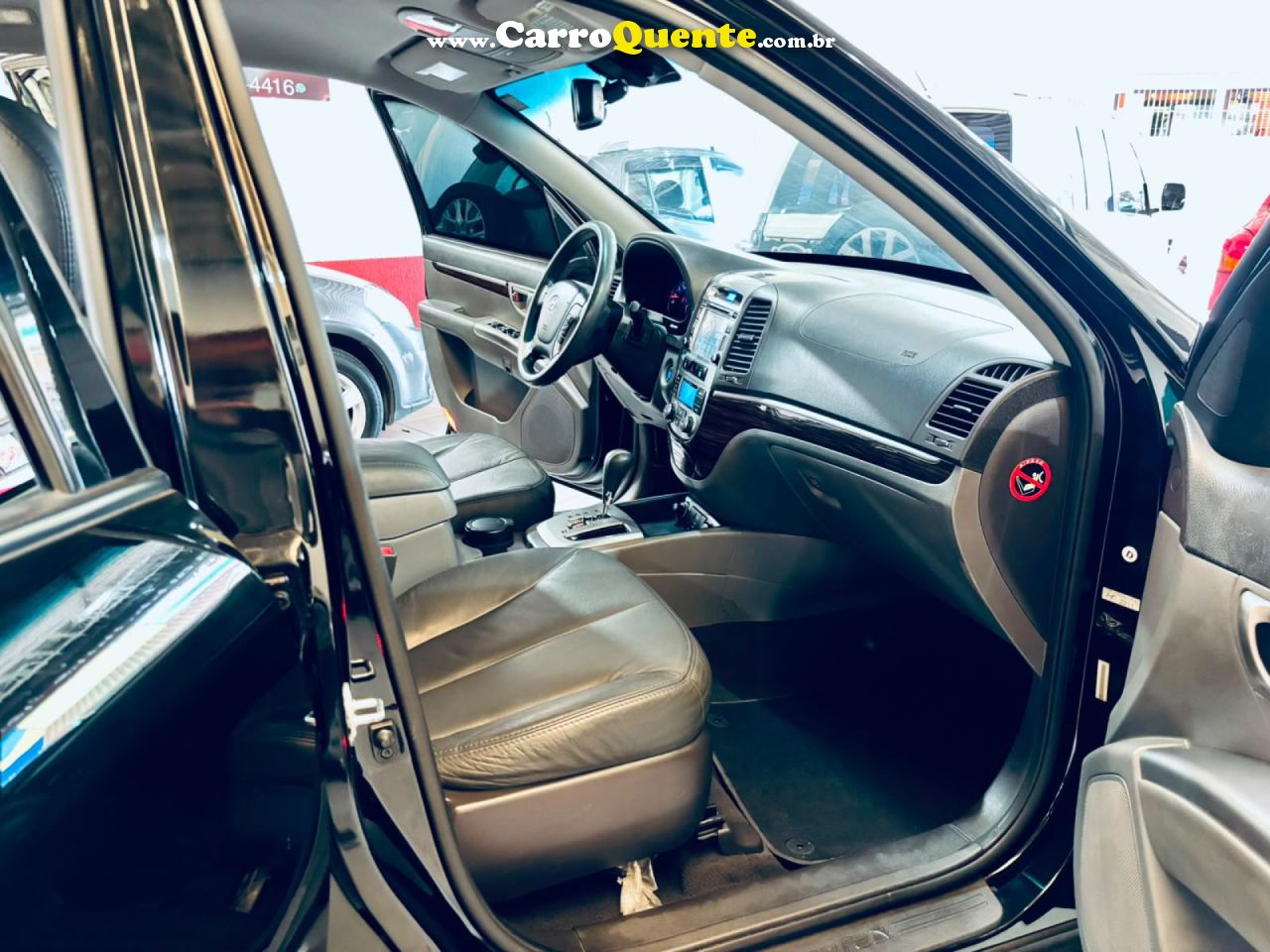 HYUNDAI   SANTA FE GLS 3.5 V6 4X4 TIPTRONIC   PRETO 2012 3.5 GASOLINA - Loja