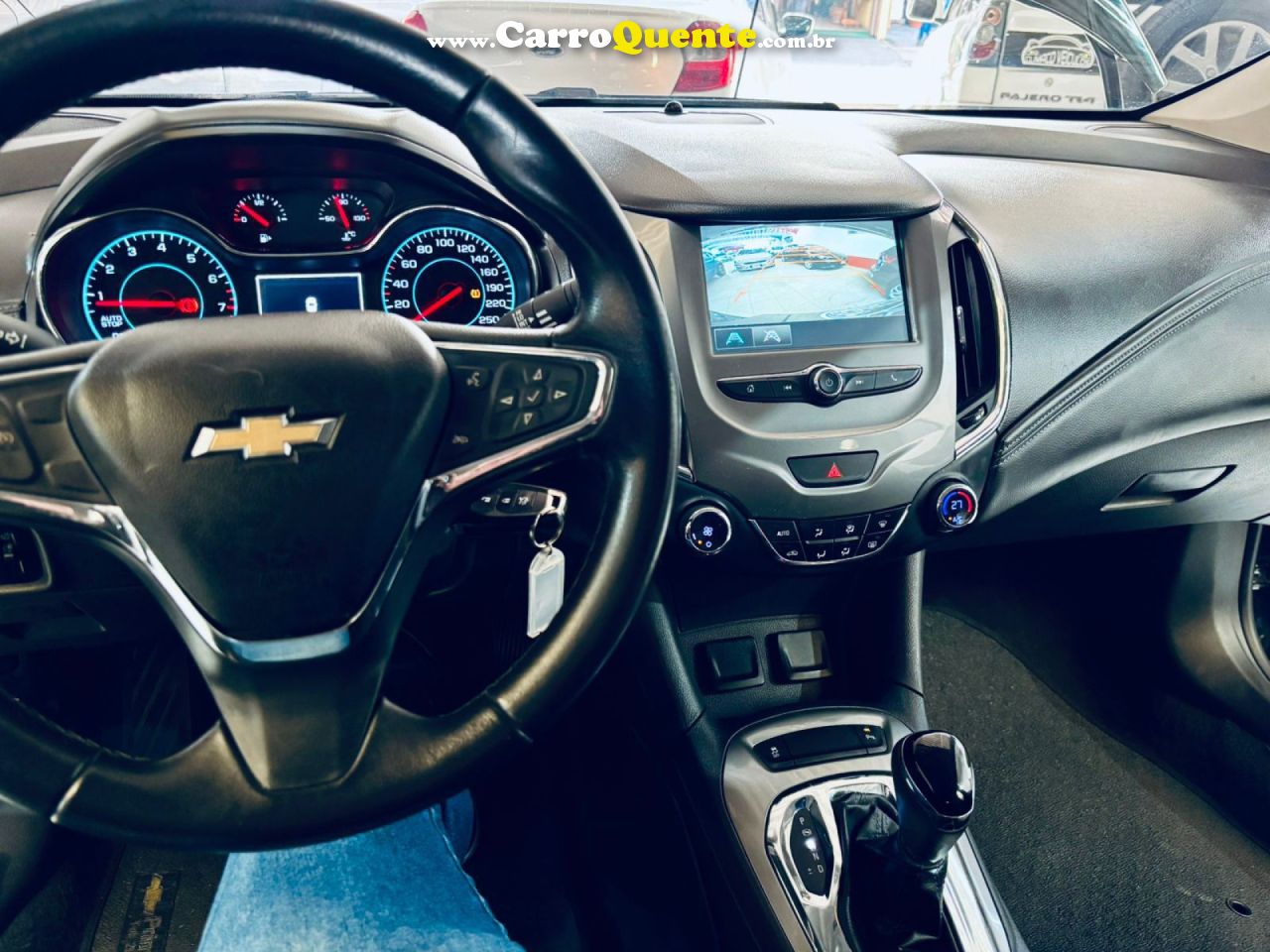 CHEVROLET   CRUZE LT 1.4 16V TURBO FLEX 4P AUT.   PRETO 2017 1.4 FLEX - Loja
