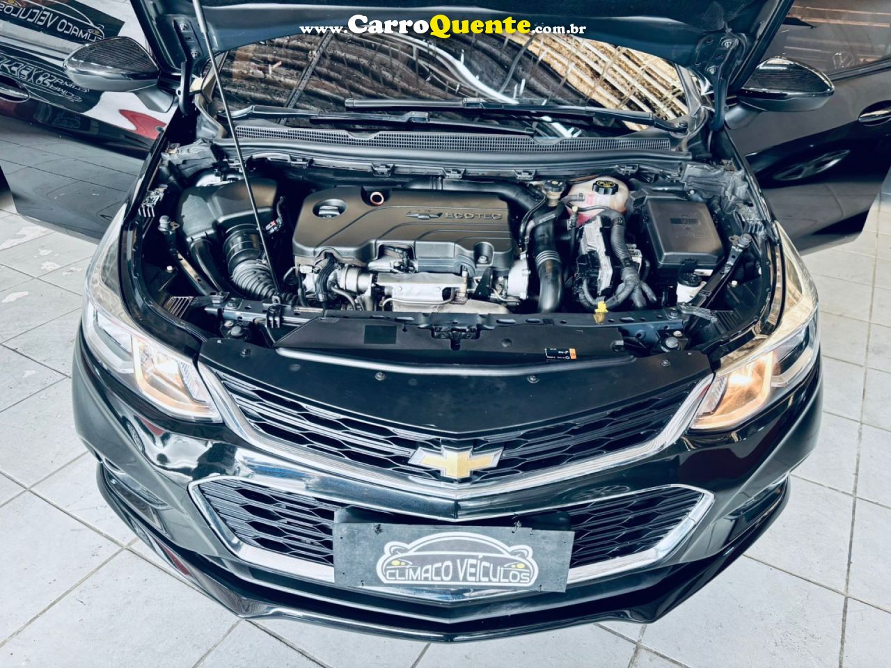 CHEVROLET   CRUZE LT 1.4 16V TURBO FLEX 4P AUT.   PRETO 2017 1.4 FLEX - Loja