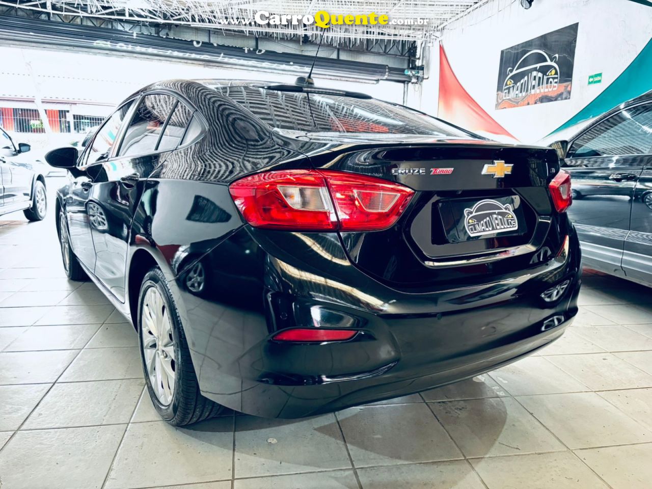 CHEVROLET   CRUZE LT 1.4 16V TURBO FLEX 4P AUT.   PRETO 2017 1.4 FLEX - Loja