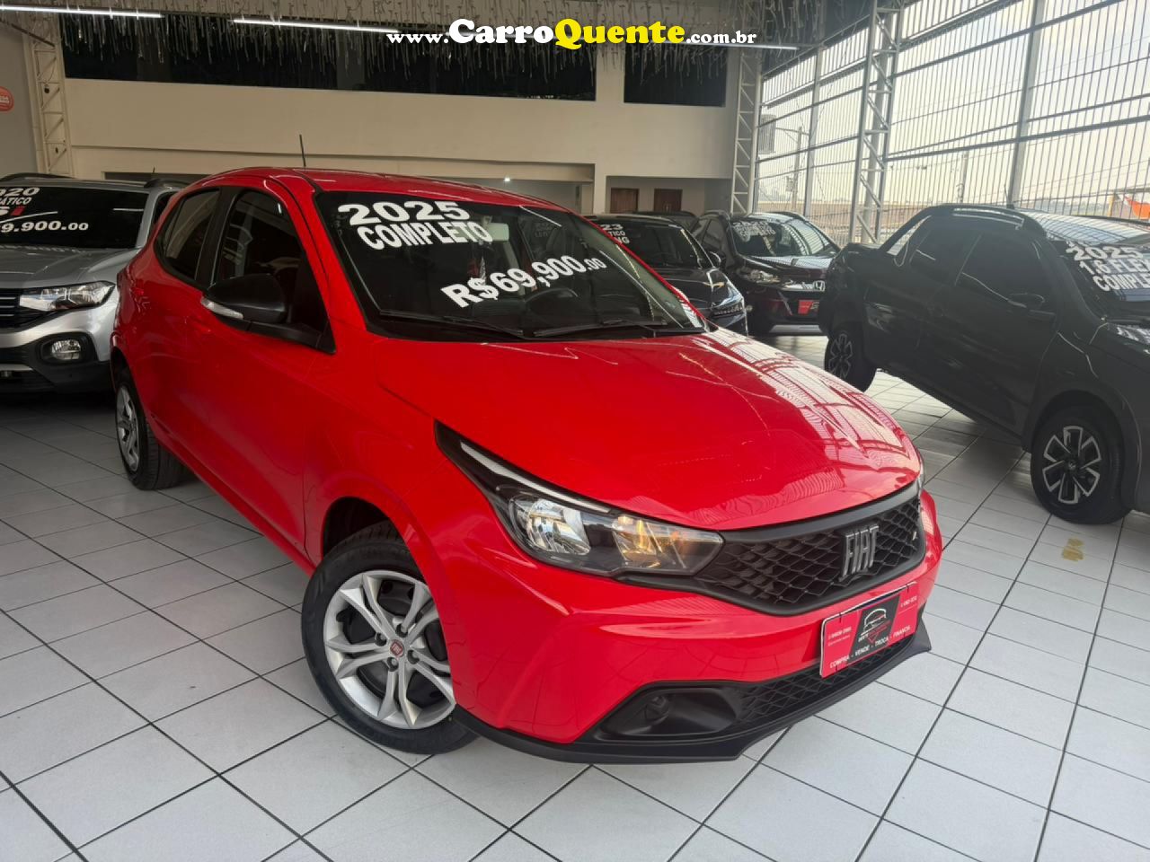 FIAT   ARGO DRIVE 1.0 6V FLEX   VERMELHO 2025 1.0 FLEX - Loja