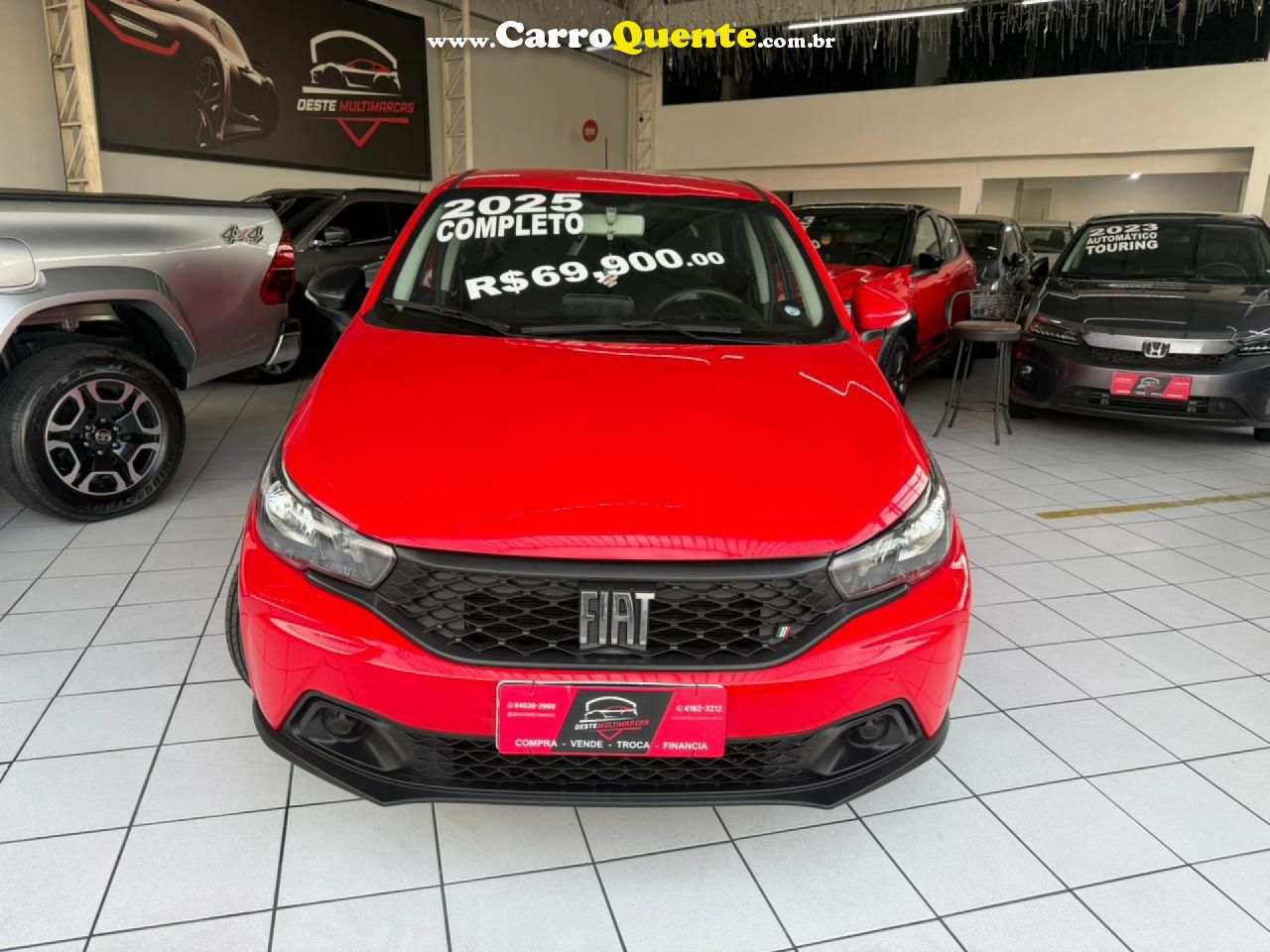 FIAT   ARGO DRIVE 1.0 6V FLEX   VERMELHO 2025 1.0 FLEX - Loja