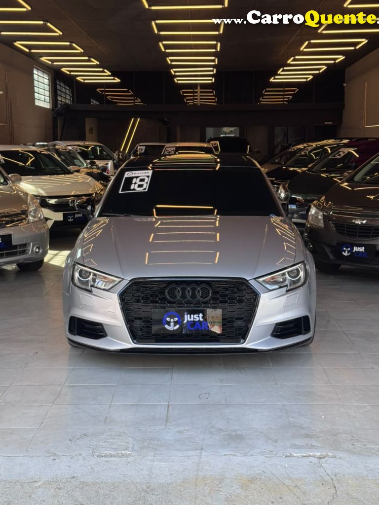 AUDI   A3 SED. AMBITION 2.0 TSFI 220CV S-TRONIC   PRATA 2018 2.0 GASOLINA - Loja