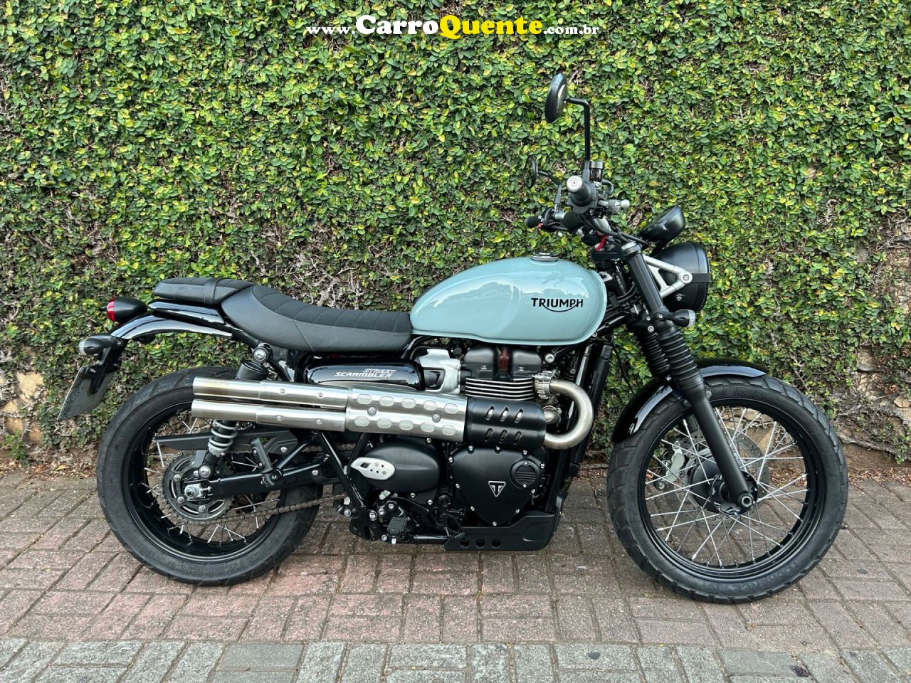 TRIUMPH   STREET SCRAMBLER   CINZA 2022 215498 GASOLINA - Loja