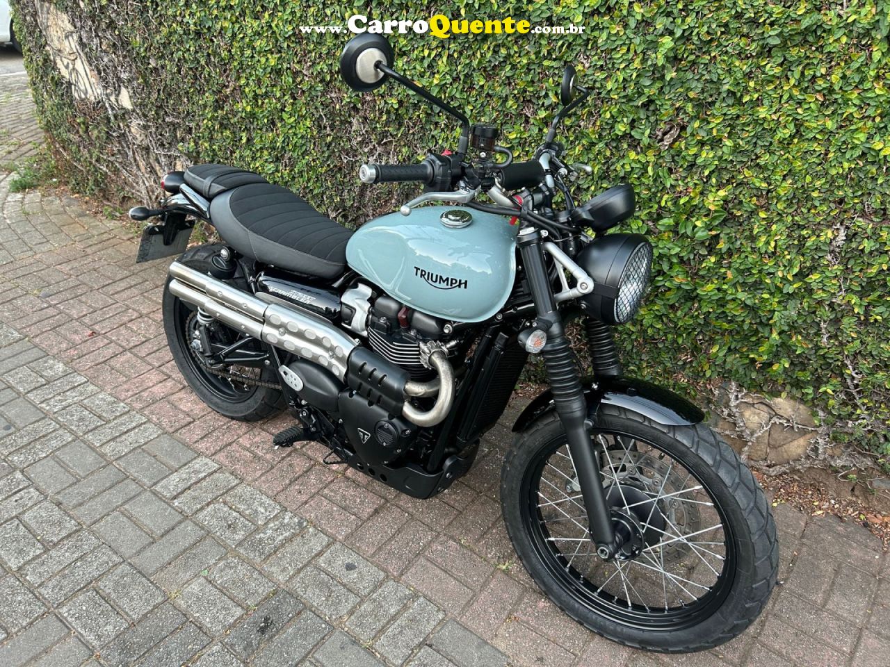 TRIUMPH   STREET SCRAMBLER   CINZA 2022 215498 GASOLINA - Loja