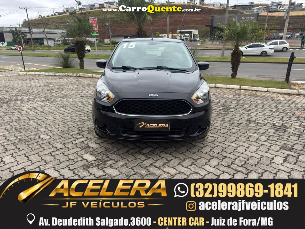 FORD   KA 1.5 SESE PLUS 16V FLEX 5P   PRETO 2015 1.5 FLEX - Loja