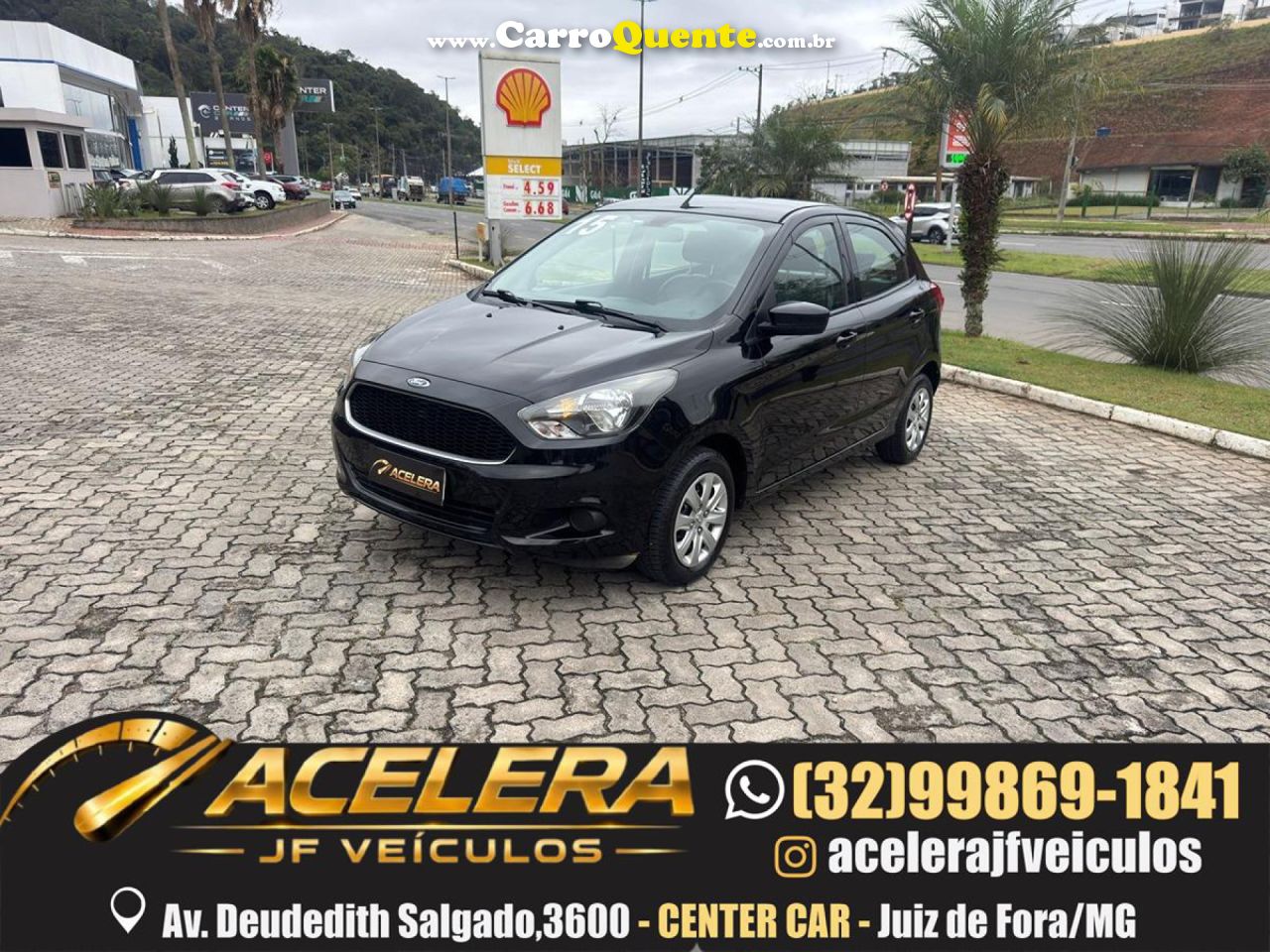 FORD   KA 1.5 SESE PLUS 16V FLEX 5P   PRETO 2015 1.5 FLEX - Loja