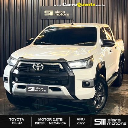 TOYOTA   HILUX CD 4X4 2.8 DIESEL MEC.   BRANCO 2022 2.8 DIESEL