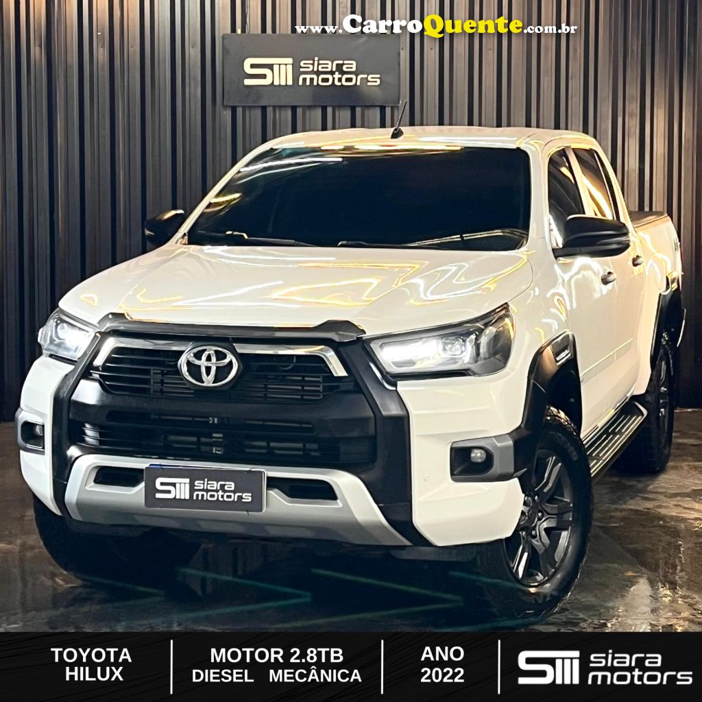 TOYOTA   HILUX CD 4X4 2.8 DIESEL MEC.   BRANCO 2022 2.8 DIESEL - Loja