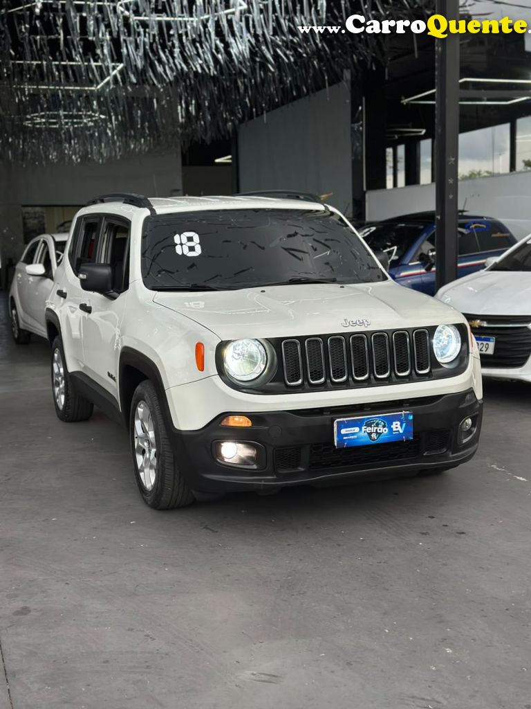 JEEP   RENEGADE SPORT 1.8 4X2 FLEX 16V MEC.   BRANCO 2018 1.8 FLEX - Loja