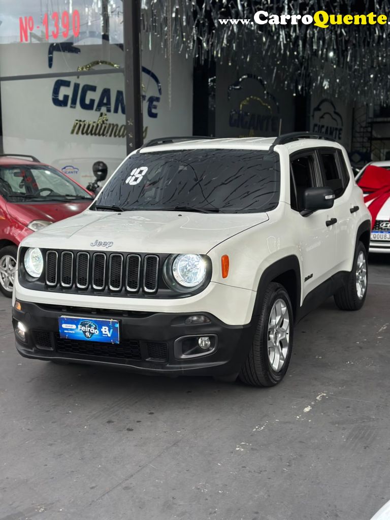 JEEP   RENEGADE SPORT 1.8 4X2 FLEX 16V MEC.   BRANCO 2018 1.8 FLEX - Loja