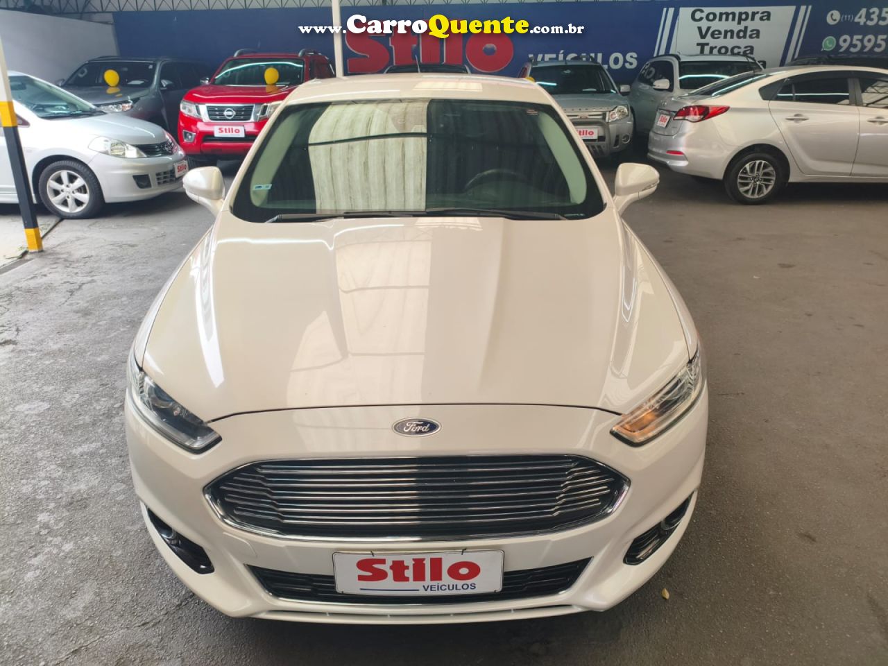 FORD   FUSION TITANIUM 2.0 GTDI ECO. FWD AUT.   BRANCO 2015 2.0 GASOLINA - Loja