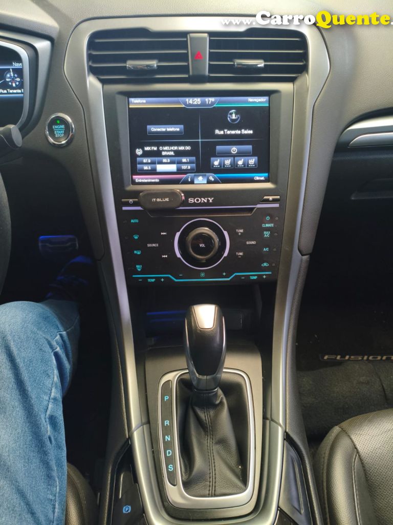 FORD   FUSION TITANIUM 2.0 GTDI ECO. FWD AUT.   BRANCO 2015 2.0 GASOLINA - Loja