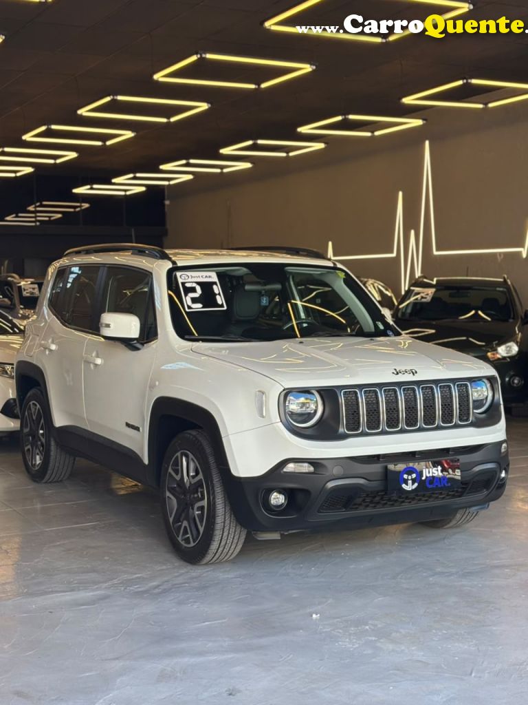 JEEP   RENEGADE LONGITUDE 1.8 4X2 FLEX 16V AUT.   BRANCO 2021 1.8 FLEX - Loja