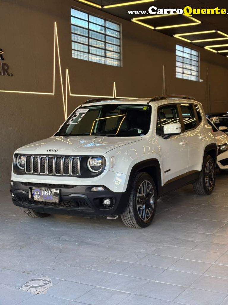 JEEP   RENEGADE LONGITUDE 1.8 4X2 FLEX 16V AUT.   BRANCO 2021 1.8 FLEX - Loja