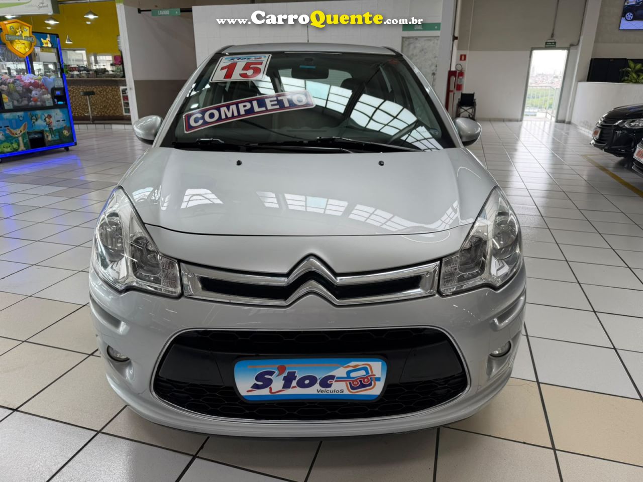 CITROEN   C3 ATTRAORIGINE PACK 1.5 FLEX 8V 5P MEC   PRATA 2015 1.5 FLEX - Loja