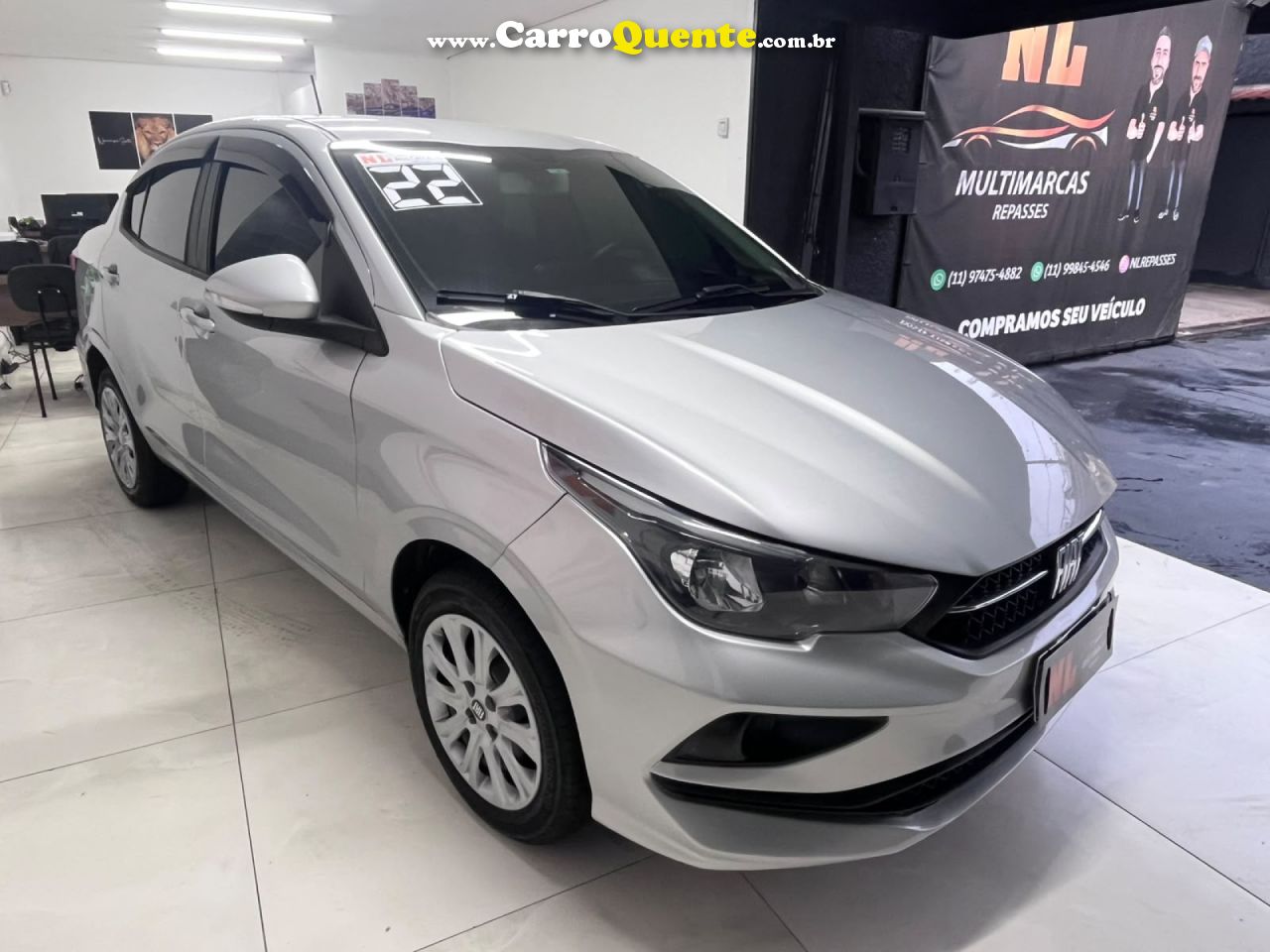FIAT   CRONOS DRIVE 1.3 8V FLEX   PRATA 2022 1.3 FLEX - Loja