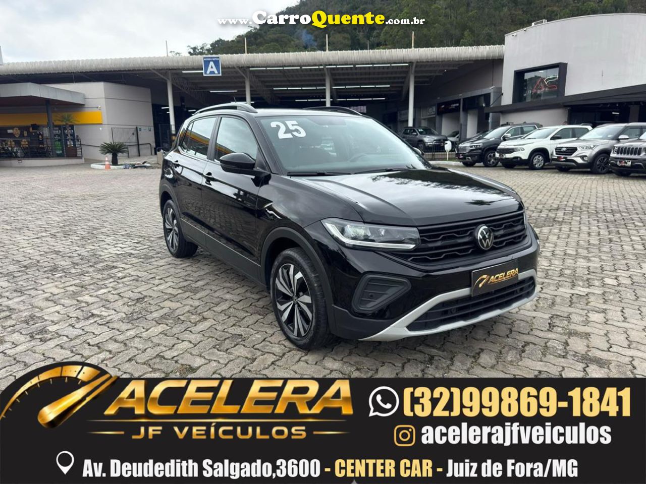 VOLKSWAGEN   T-CROSS 200 TSI 1.0  FLEX 12V 5P AUT.   PRETO 2025 1.0 FLEX - Loja