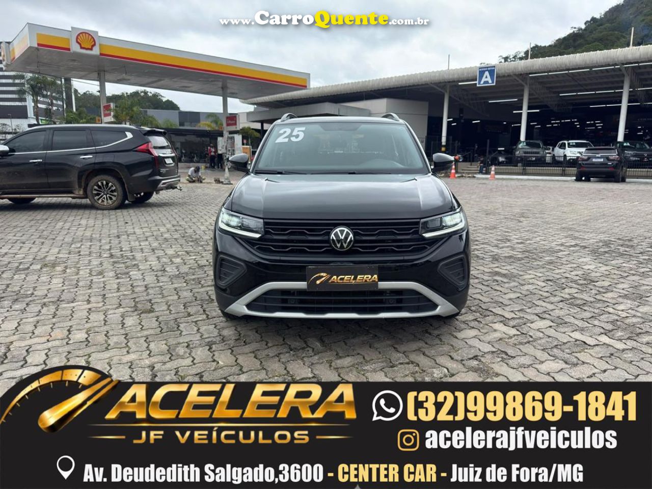 VOLKSWAGEN   T-CROSS 200 TSI 1.0  FLEX 12V 5P AUT.   PRETO 2025 1.0 FLEX - Loja