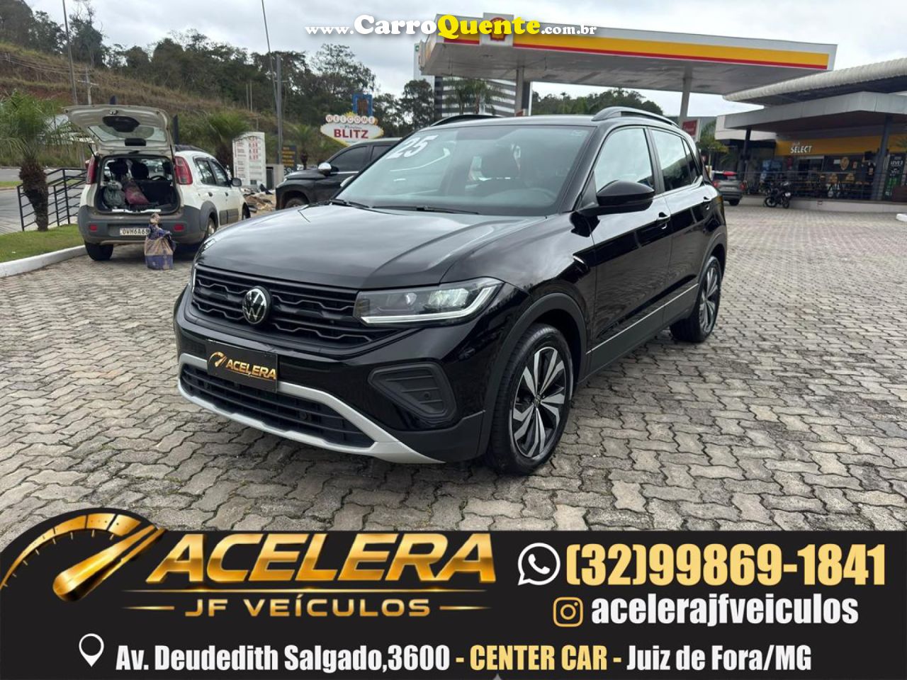 VOLKSWAGEN   T-CROSS 200 TSI 1.0  FLEX 12V 5P AUT.   PRETO 2025 1.0 FLEX - Loja