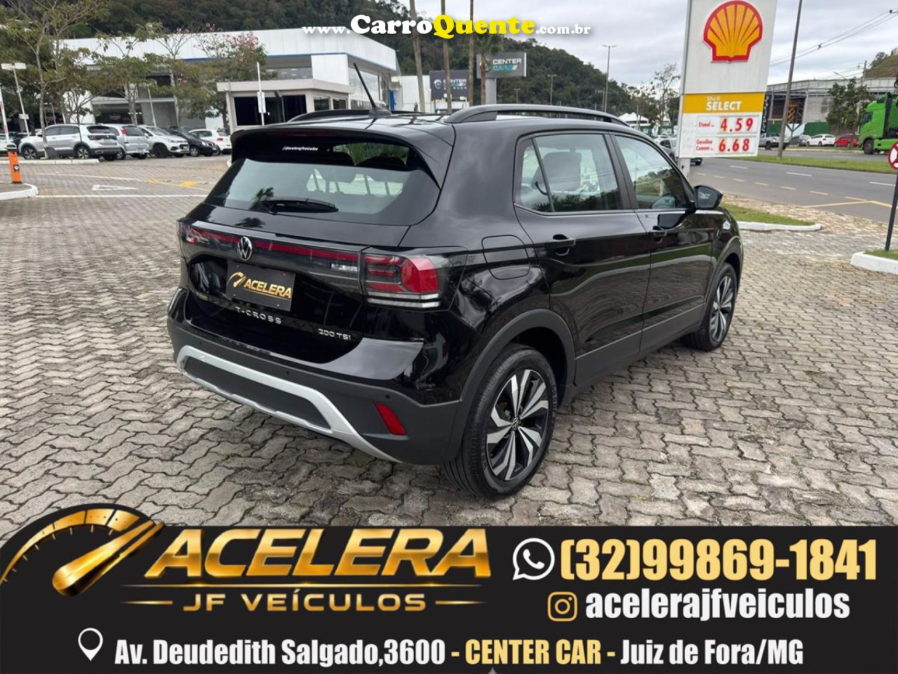 VOLKSWAGEN   T-CROSS 200 TSI 1.0  FLEX 12V 5P AUT.   PRETO 2025 1.0 FLEX - Loja