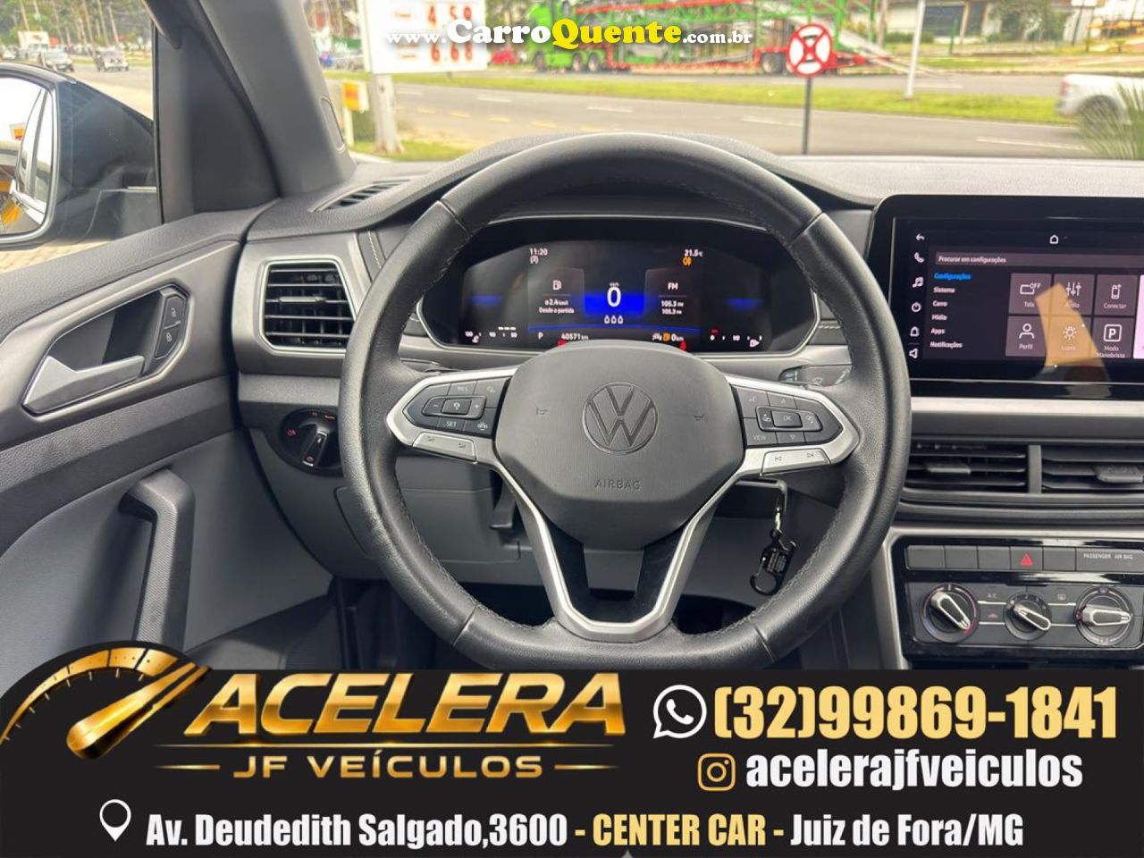 VOLKSWAGEN   T-CROSS 200 TSI 1.0  FLEX 12V 5P AUT.   PRETO 2025 1.0 FLEX - Loja