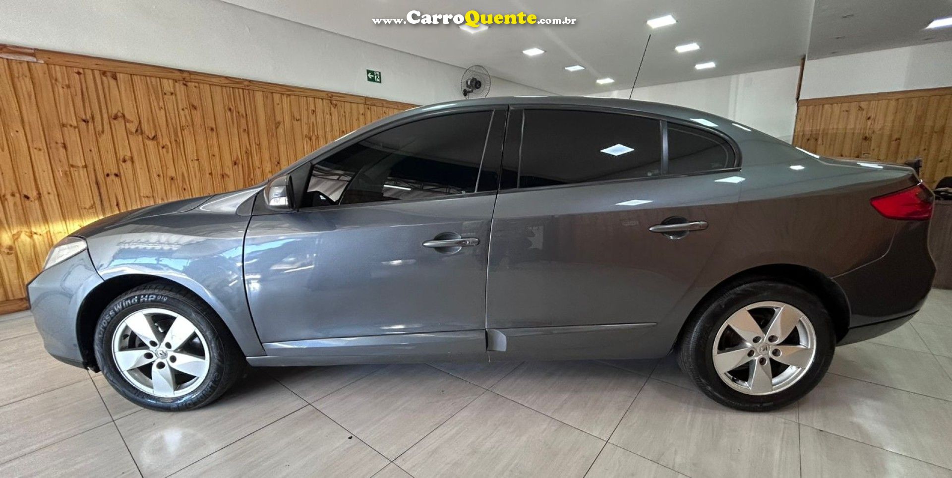 RENAULT   FLUENCE SED. DYNAMIQUE 2.0 16V FLEX AUT.   CINZA 2011 2.0 GASOLINA - Loja