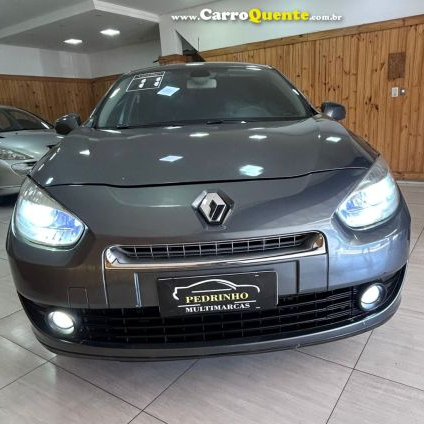 RENAULT   FLUENCE SED. DYNAMIQUE 2.0 16V FLEX AUT.   CINZA 2011 2.0 GASOLINA