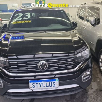 VOLKSWAGEN   T-CROSS HIG. 250 TSI 1.4 FLEX 16V 5P AUT   PRETO 2023 1.4 FLEX