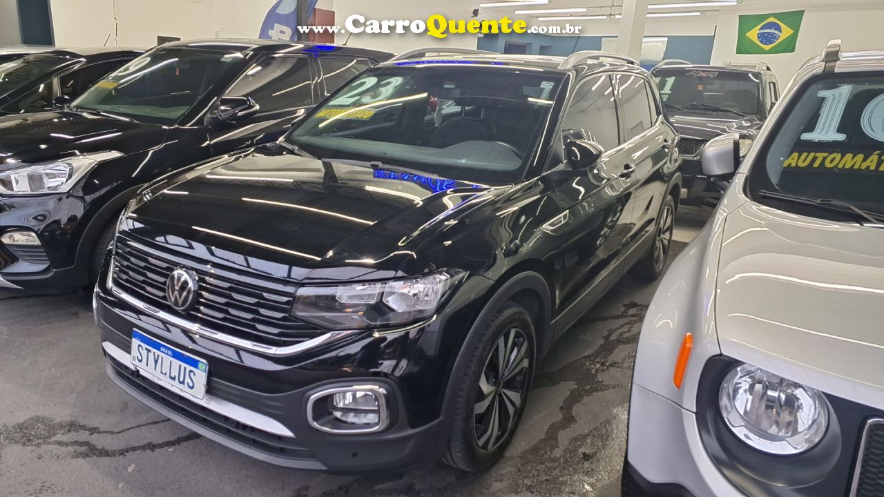 VOLKSWAGEN   T-CROSS HIG. 250 TSI 1.4 FLEX 16V 5P AUT   PRETO 2023 1.4 FLEX - Loja