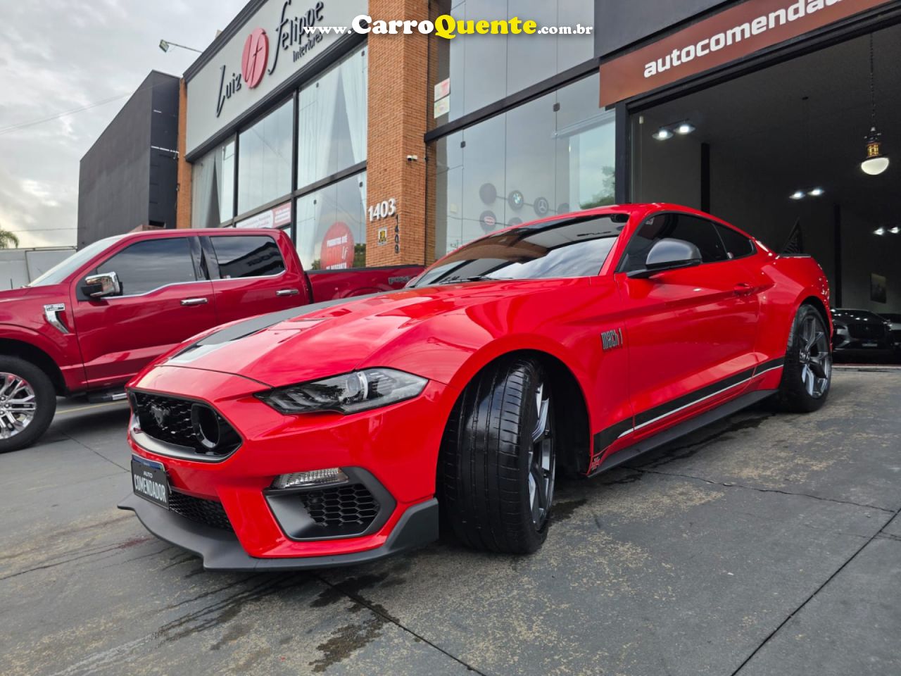 FORD   MUSTANG MACH 1 5.0 V8   VERMELHO 2021 5.0 GASOLINA - Loja