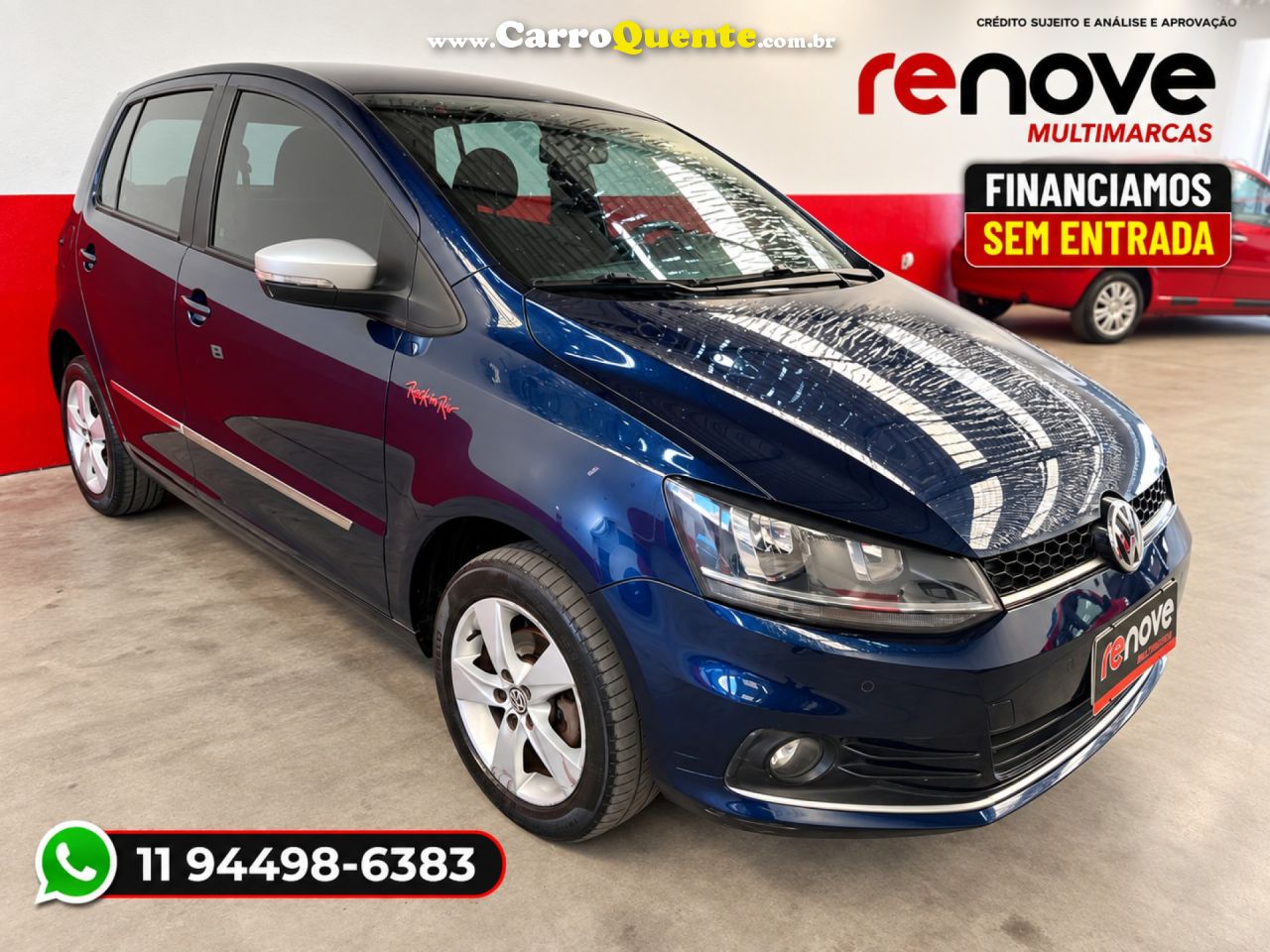 VOLKSWAGEN   FOX ROCK IN RIO 1.6 MI TOTAL FLEX 8V 5P   AZUL 2016 1.6 FLEX - Loja