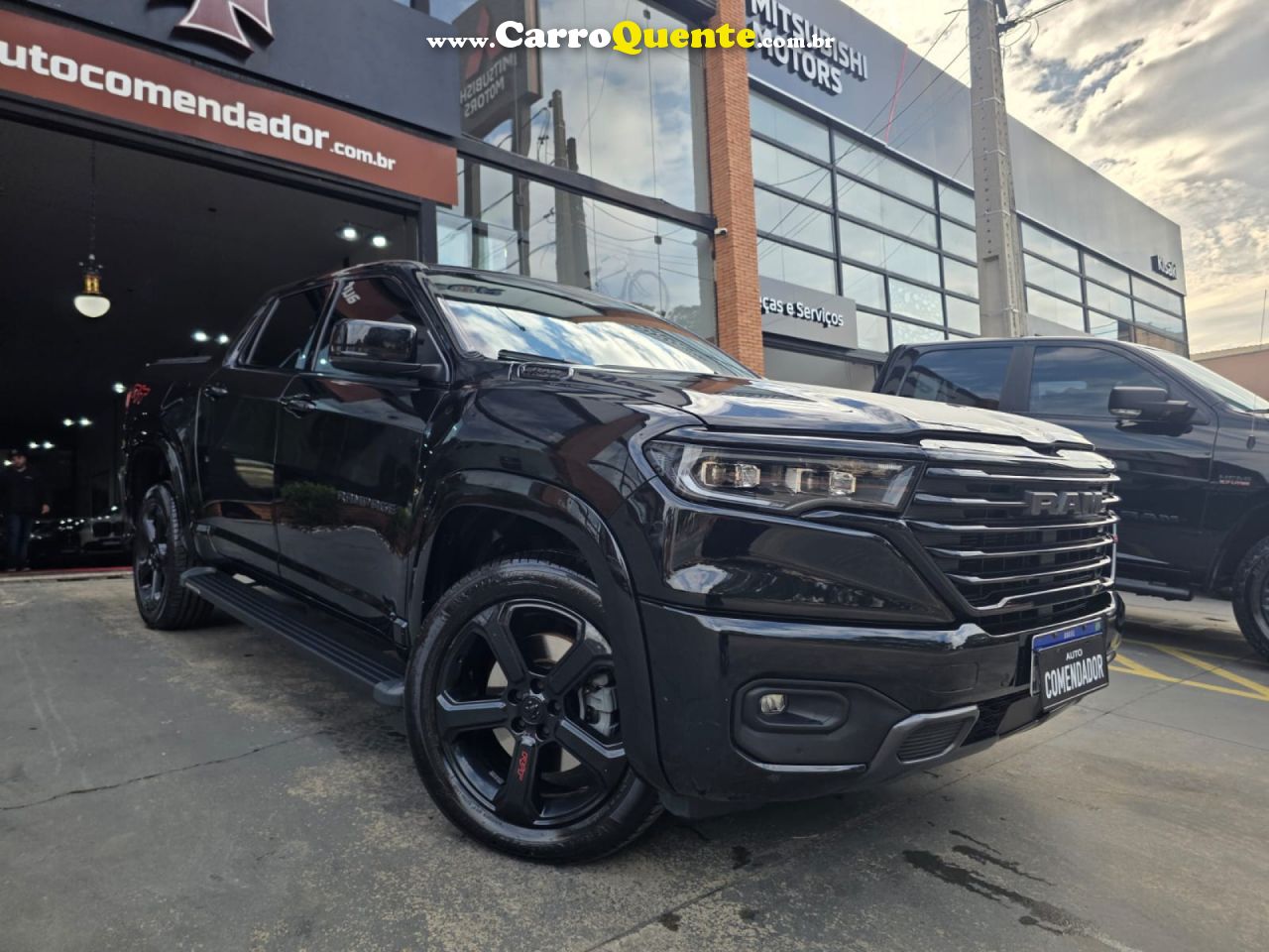 RAM   RAMPAGE RT HURRIC. 4 2.0 TB CD 4X4 AUT.   PRETO 2024 2.0 GASOLINA - Loja