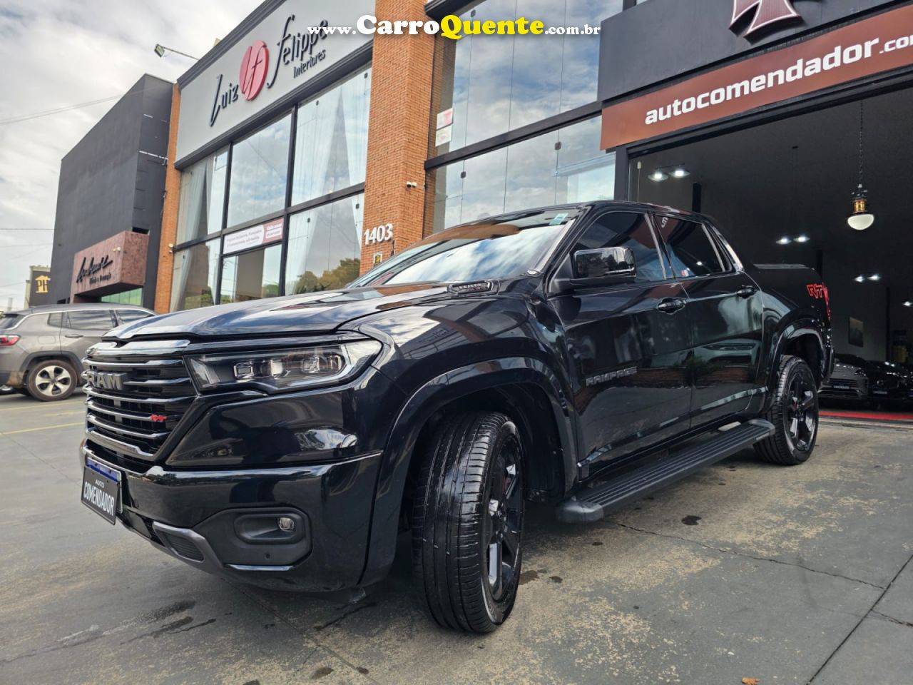 RAM   RAMPAGE RT HURRIC. 4 2.0 TB CD 4X4 AUT.   PRETO 2024 2.0 GASOLINA - Loja