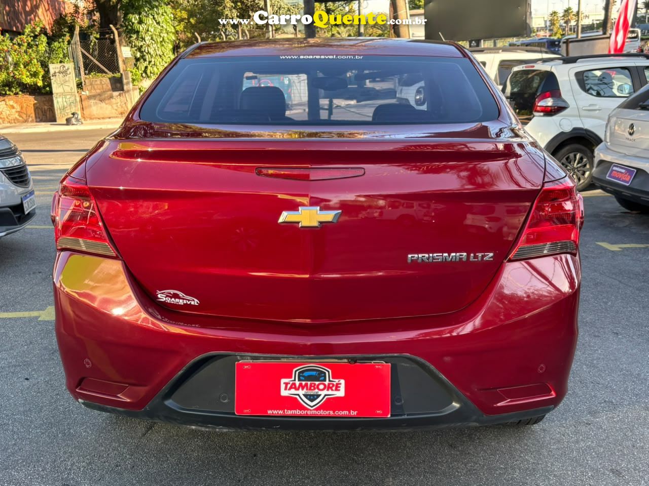 CHEVROLET   PRISMA SED. LTZ 1.4 8V FLEXPOWER 4P AUT.   VERMELHO 2017 1.4 FLEX - Loja