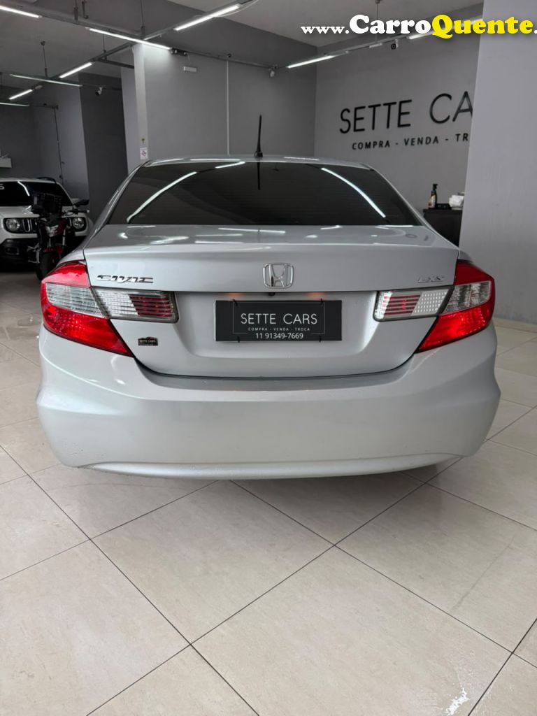 HONDA   CIVIC SEDAN LXS 1.81.8 FLEX 16V MEC. 4P   PRATA 2013 1.8 FLEX - Loja