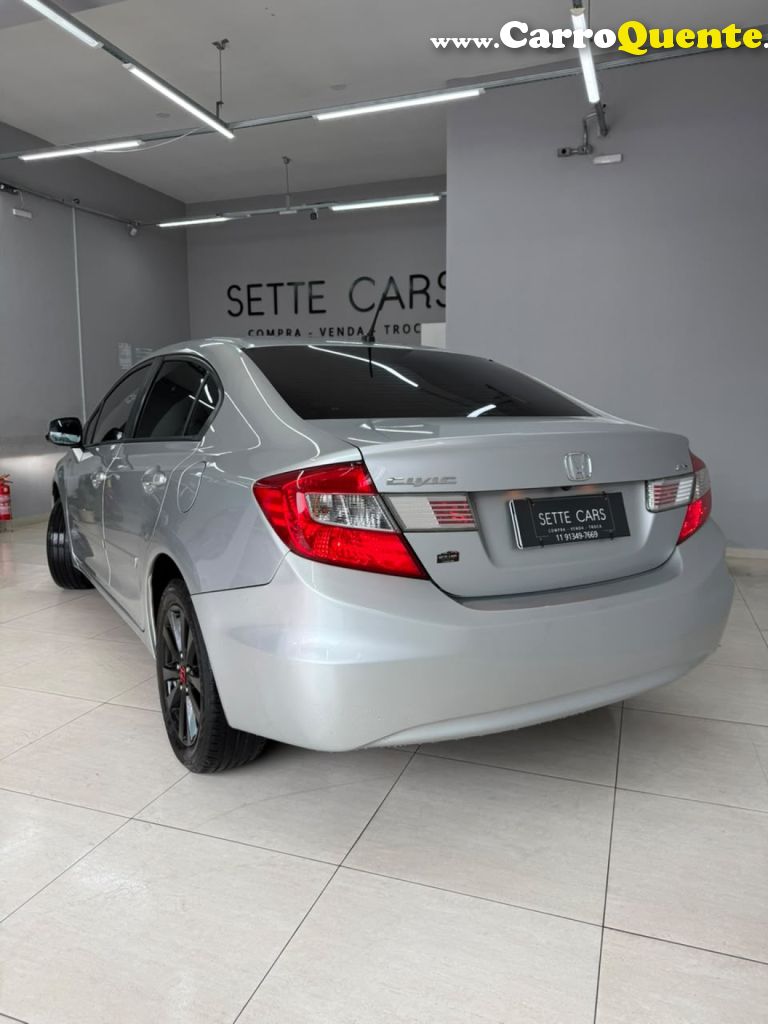 HONDA   CIVIC SEDAN LXS 1.81.8 FLEX 16V MEC. 4P   PRATA 2013 1.8 FLEX - Loja