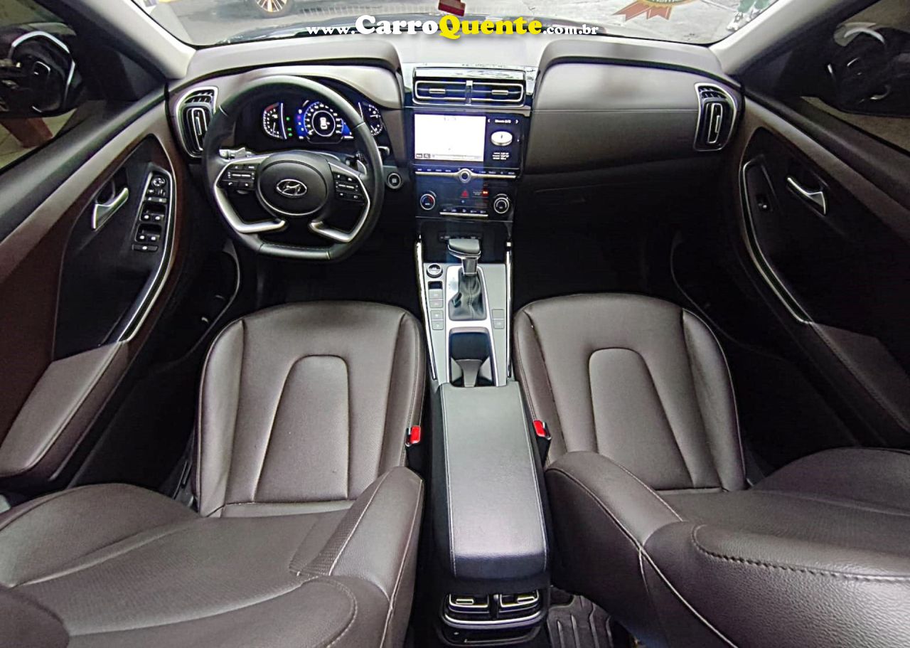 HYUNDAI   CRETA PLATINUM 1.0 TB 12V FLEX AUT.   AZUL 2024 1.0 FLEX - Loja