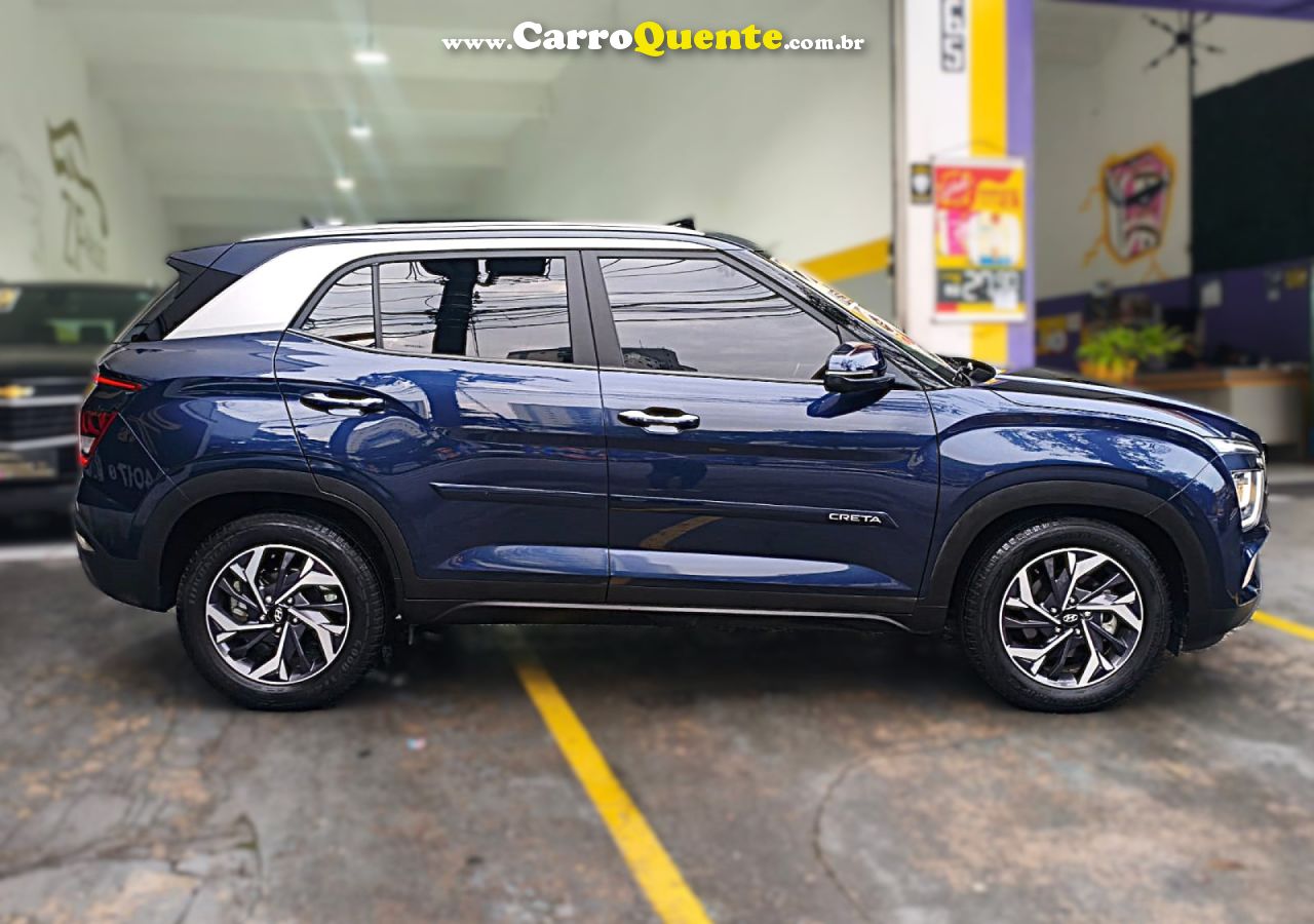 HYUNDAI   CRETA PLATINUM 1.0 TB 12V FLEX AUT.   AZUL 2024 1.0 FLEX - Loja