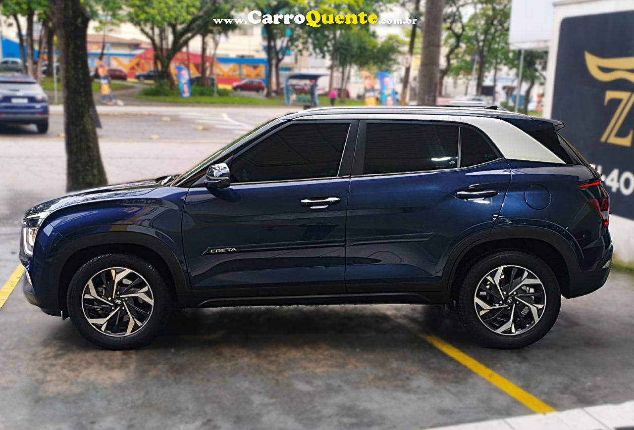 HYUNDAI   CRETA PLATINUM 1.0 TB 12V FLEX AUT.   AZUL 2024 1.0 FLEX - Loja