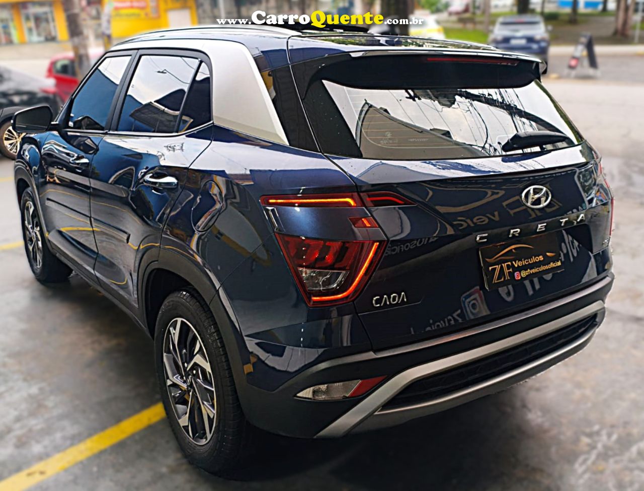HYUNDAI   CRETA PLATINUM 1.0 TB 12V FLEX AUT.   AZUL 2024 1.0 FLEX - Loja