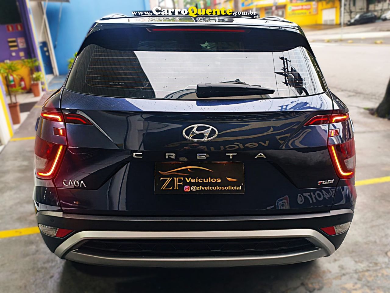 HYUNDAI   CRETA PLATINUM 1.0 TB 12V FLEX AUT.   AZUL 2024 1.0 FLEX - Loja